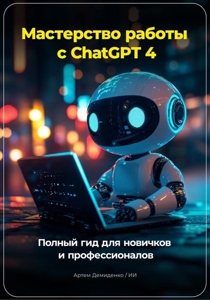 Обложка книги  «Мастерство работы с ChatGPT 4: Полный гид для новичков и профессионалов»