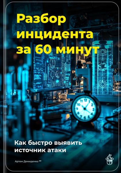Обложка книги  «Разбор инцидента за 60 минут: Как быстро выявить источник атаки»