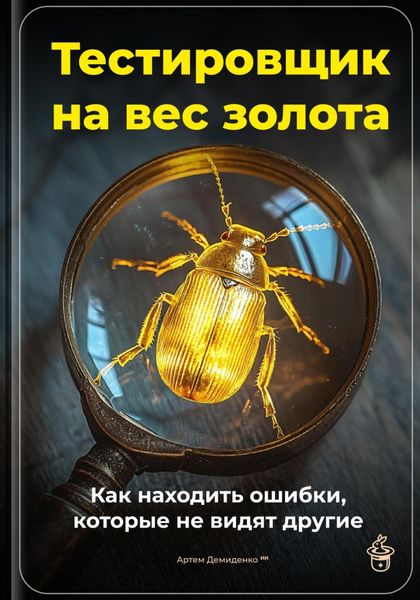 Обложка книги  «Тестировщик на вес золота: Как находить ошибки, которые не видят другие»