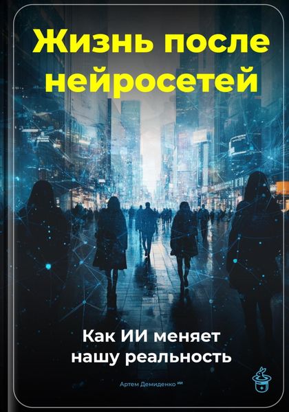 Обложка книги  «Жизнь после нейросетей: Как ИИ меняет нашу реальность»