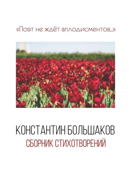 Обложка книги «Поэт не ждёт аплодисментов… Сборник стихотворений»