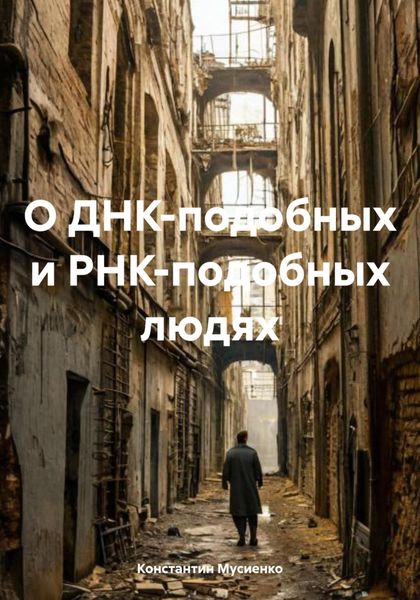 Обложка книги  «О ДНК-подобных и РНК-подобных людях»