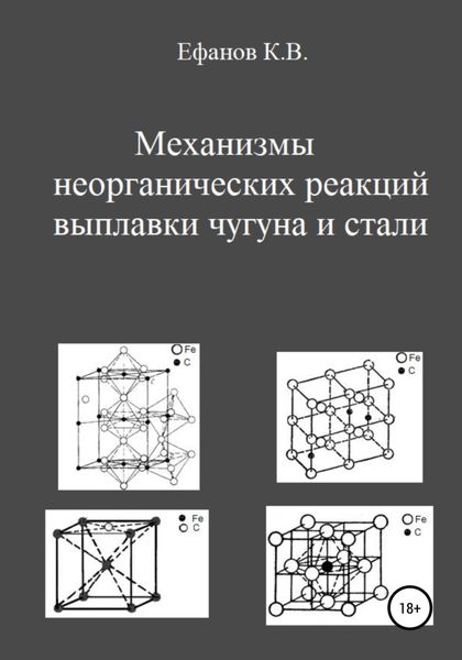 Обложка книги «Механизмы неорганических реакций выплавки чугуна и стали»