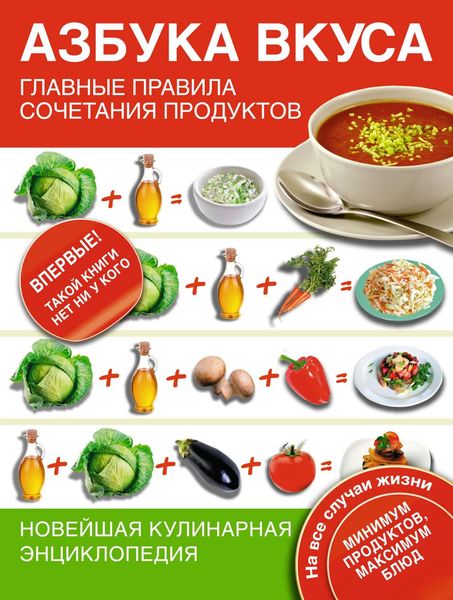 Обложка книги  «Азбука вкуса. Главные правила сочетания продуктов»