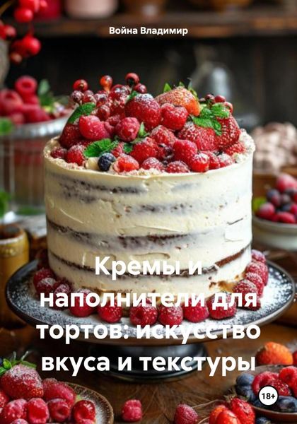 Обложка книги  «Кремы и наполнители для тортов: искусство вкуса и текстуры»
