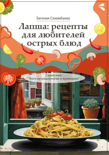 Обложка книги  «Лапша: рецепты для любителей острых блюд. Серия книг «Боги нутрициологии и кулинарии»»