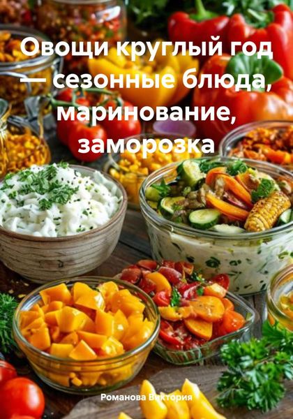 Обложка книги  «Овощи круглый год – сезонные блюда, маринование, заморозка»