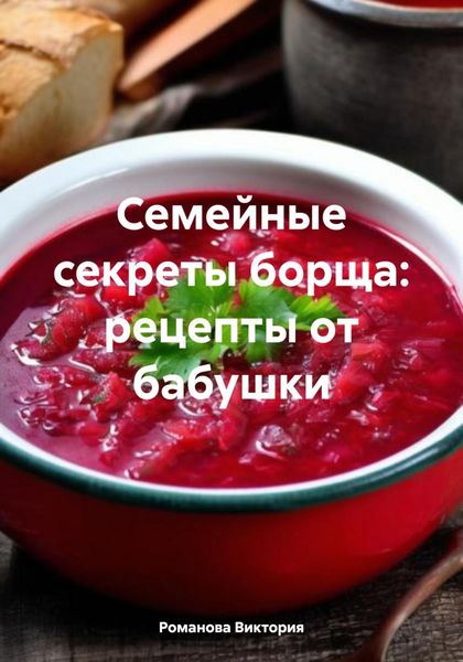Обложка книги  «Семейные секреты борща: рецепты от бабушки»