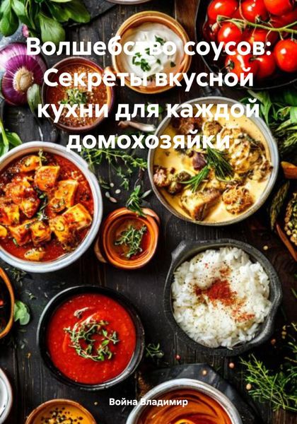 Обложка книги  «Волшебство соусов: Секреты вкусной кухни для каждой домохозяйки»