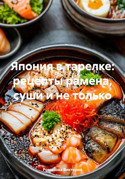 Обложка книги  «Япония в тарелке: рецепты рамена, суши и не только»