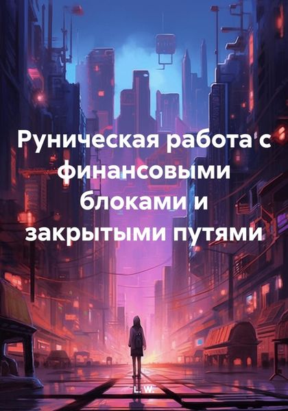 Обложка книги  «Руническая работа с финансовыми блоками и закрытыми путями»