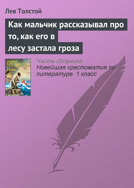 Обложка книги  «Как мальчик рассказывал про то, как его в лесу застала гроза»