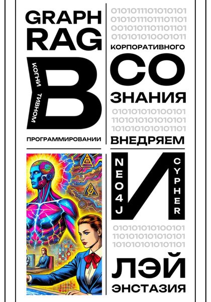 Обложка книги  «GraphRAG в когнитивном программировании корпоративного сознания – внедряем Neo4j и Cypher»
