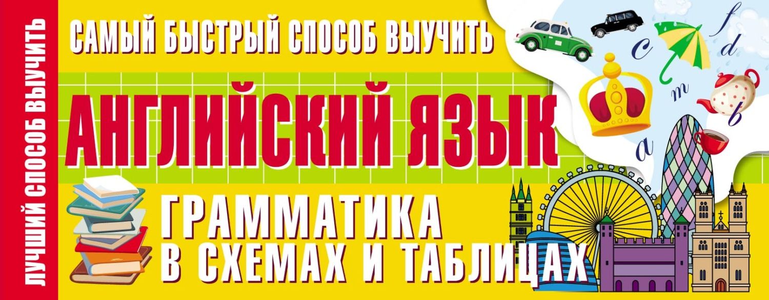 Обложка книги «Самый быстрый способ выучить английский язык. Грамматика в схемах и таблицах»