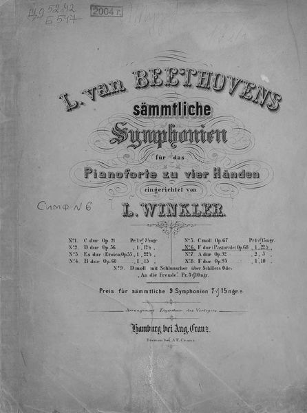 Обложка книги  «Sechste Symphonie»