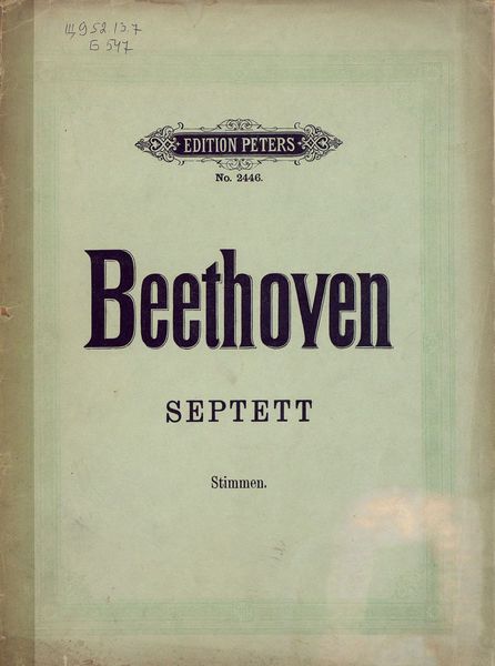 Обложка книги «Septett v. L. van Beethoven»
