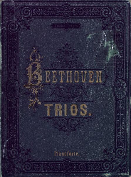 Обложка книги  «Trios fur Pianoforte, Violine und Violoncell v. L. van Beethoven»