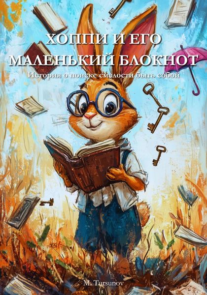 Обложка книги  «Хоппи и его маленький блокнот»