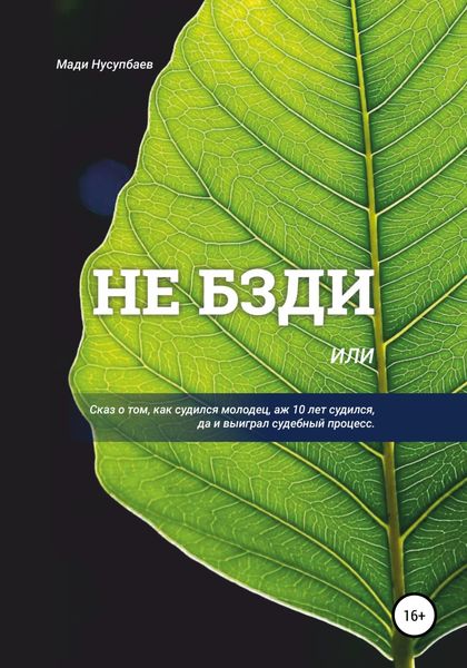 Обложка книги  «Не бзди, или Сказ о том, как судился молодец, аж 10 лет судился, да и выиграл судебный процесс»