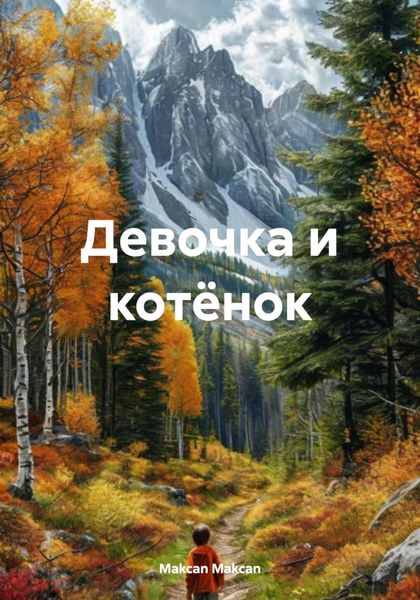 Обложка книги «Девочка и котёнок»