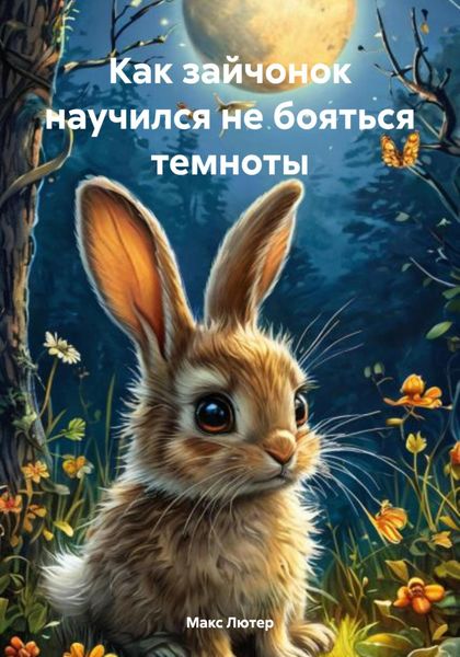 Обложка книги  «Как зайчонок научился не бояться темноты»