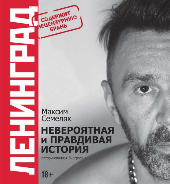 Обложка книги  «Ленинград. Невероятная и правдивая история группы. 20 лет»