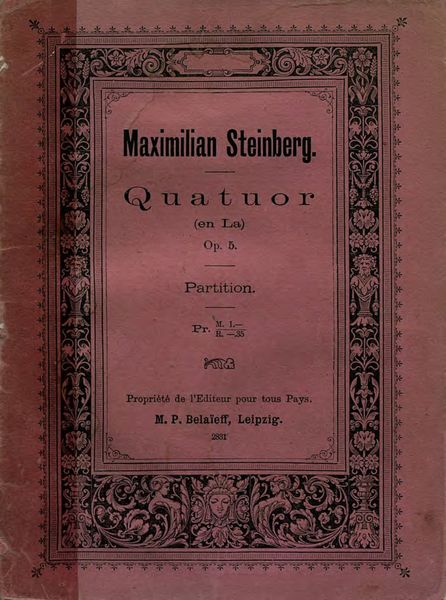 Обложка книги  «Quatuor (en La)»