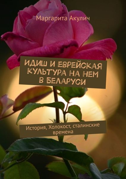 Обложка книги «Идиш и еврейская культура на нем в Беларуси. История, Холокост, сталинские времена»