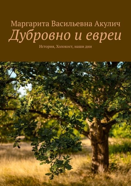 Обложка книги  «Дубровно и евреи. История, Холокост, наши дни»