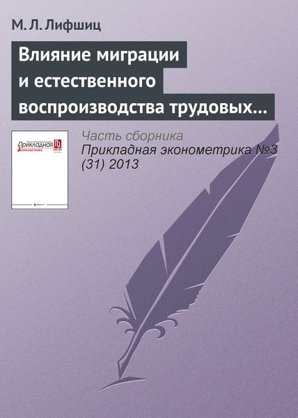 Обложка книги «Влияние миграции и естественного воспроизводства трудовых ресурсов на экономический рост в странах мира»