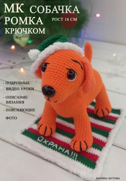 Обложка книги «МК Собачка Ромка крючком»