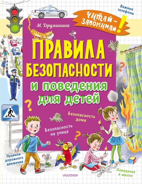 Обложка книги  «Правила безопасности и поведения для детей»