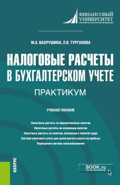 Обложка книги «Налоговые расчеты в бухгалтерском учете. Практикум. (Бакалавриат). Учебное пособие.»