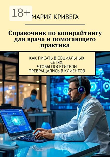 Обложка книги  «Справочник по копирайтингу для врача и помогающего практика. Как писать в социальных сетях, чтобы посетители превращались в клиентов»