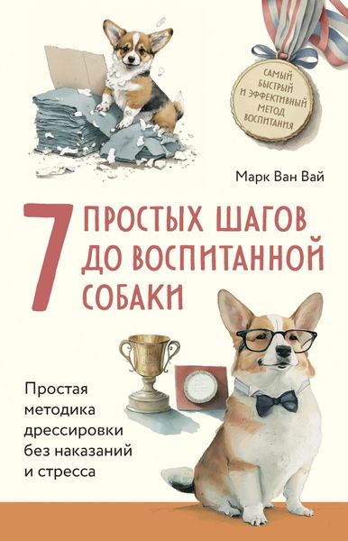 Обложка книги  «7 простых шагов до воспитанной собаки. Простая методика дрессировки без наказания и стресса»