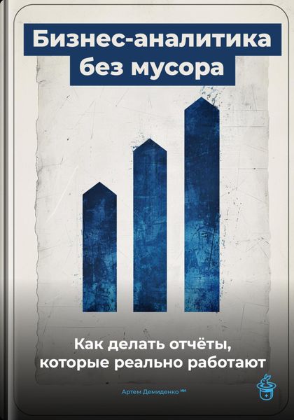Обложка книги  «Бизнес-аналитика без мусора: Как делать отчёты, которые реально работают»