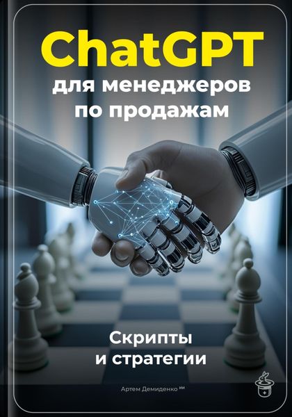 Обложка книги  «ChatGPT для менеджеров по продажам: Скрипты и стратегии»