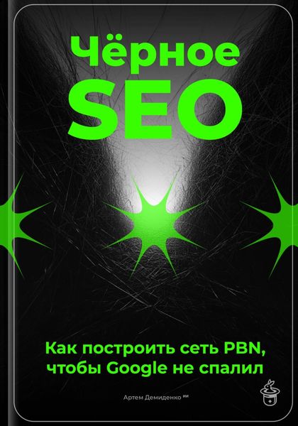 Обложка книги  «Чёрное SEO: Как построить сеть PBN, чтобы Google не спалил»
