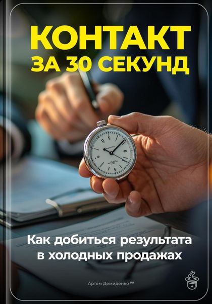 Обложка книги  «Контакт за 30 секунд: Как добиться результата в холодных продажах»
