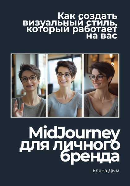 Обложка книги  «MidJourney для личного бренда: как создать визуальный стиль, который работает на вас»