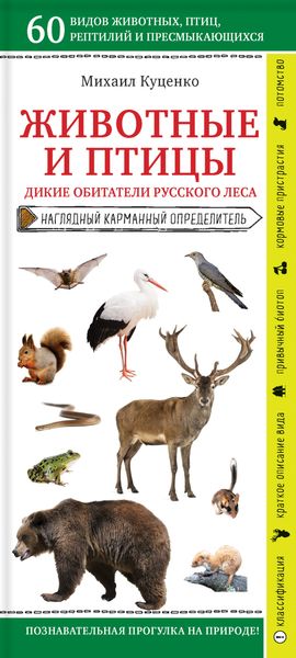 Обложка книги «Животные и птицы. Дикие обитатели русского леса»