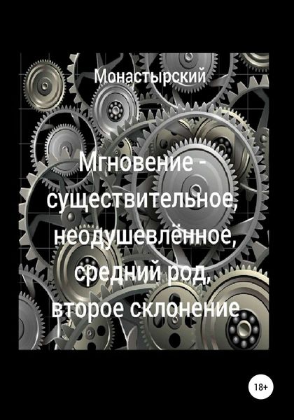 Обложка книги  «Мгновение – существительное, неодушевлённое, средний род, второе склонение»