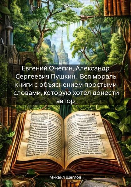 Обложка книги  «Евгений Онегин, Александр Сергеевич Пушкин. Вся мораль книги с объяснением простыми словами, которую хотел донести автор»