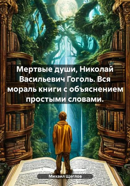 Обложка книги  «Мертвые души, Николай Васильевич Гоголь. Вся мораль книги с объяснением простыми словами.»
