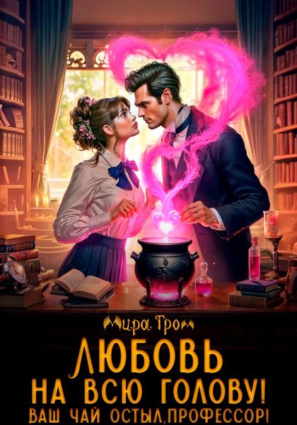 Обложка книги  «Любовь на всю голову. Ваш чай остыл, профессор!»
