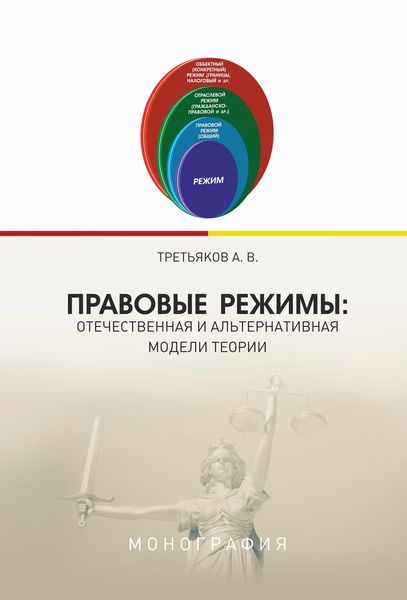 Обложка книги  «Правовые режимы: отечественная и альтернативная модели теории»