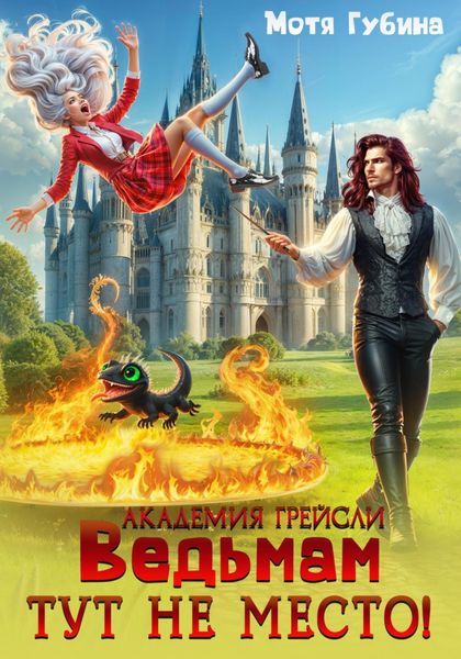 Обложка книги  «Академия Грейсли. Ведьмам тут не место!»