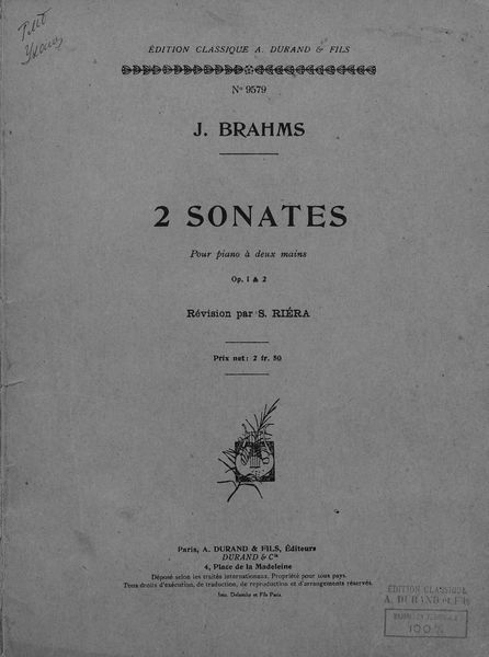 Обложка книги  «2 Sonates»