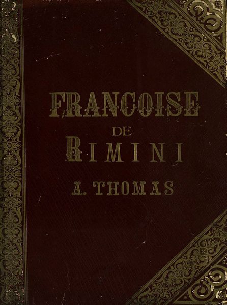Обложка книги  «Francoise de Rimini»