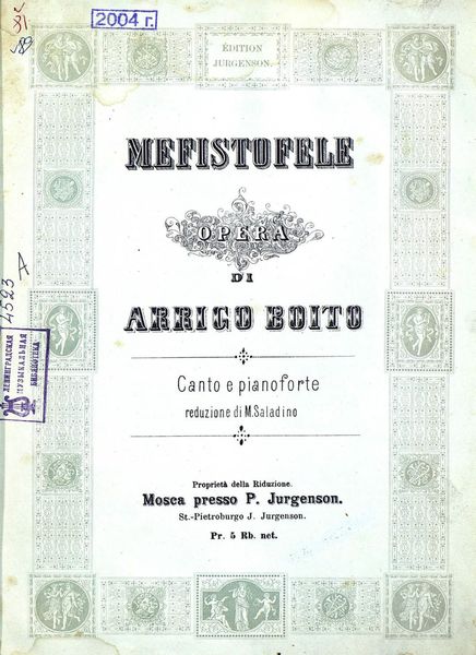 Обложка книги  «Mefistofele»